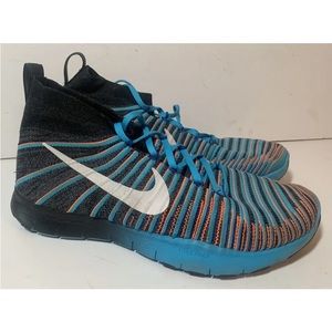 Nike Free TR Force Flyknit Blue Black Crossfit Running Shoes Men's 13 833275-010
